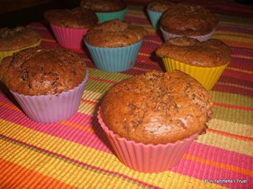 Muffins aux trois chocolats