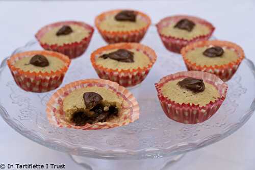 Muffins fondants au lait de coco et au cœur chocolat-noisettes - In Tartiflette I Trust
