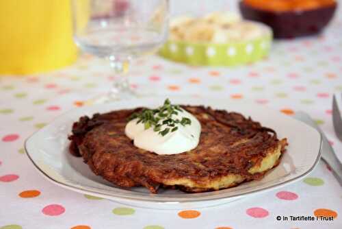 Pancakes de pommes de terre (Potato latkes)