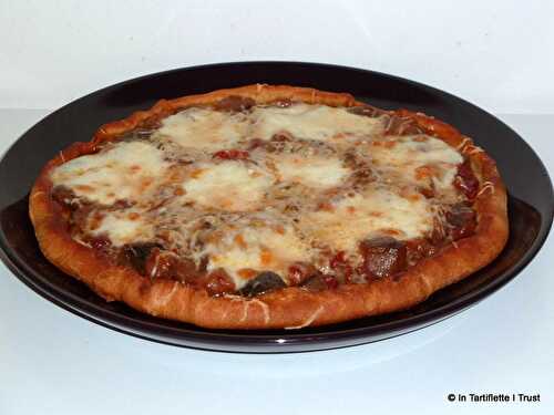 Pizza aubergines & 3 fromages