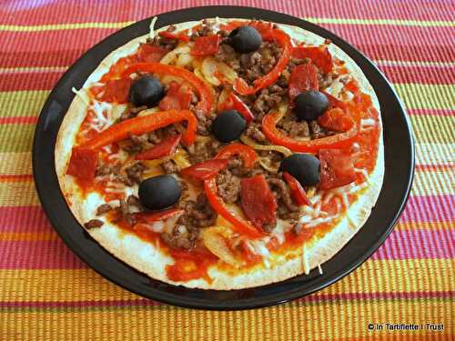 Pizza wraps au boeuf et au chorizo