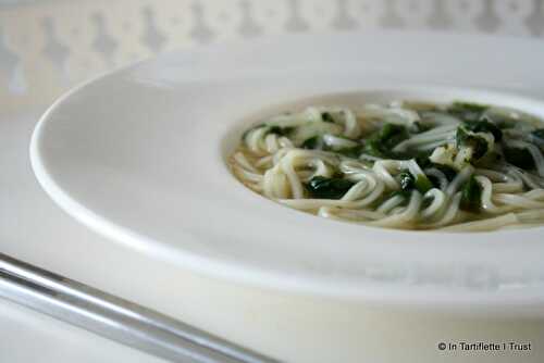 Ramen aux épinards & à la coriandre