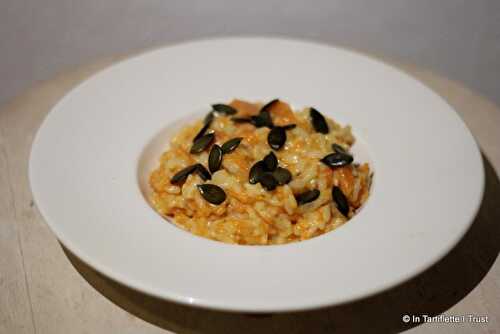 Risotto au potiron, parmesan & graines de courge