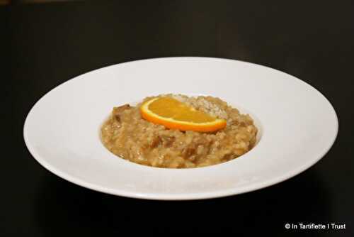 Risotto aux cèpes & à l'orange