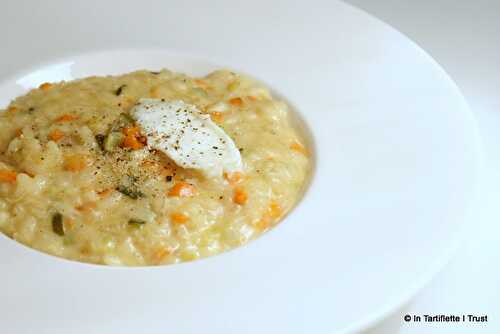 Risotto aux petits légumes & au chèvre