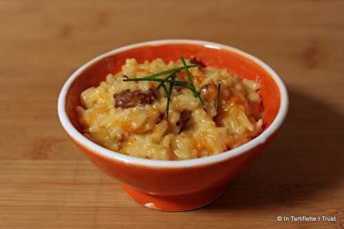 Risotto de potiron, girolles & beaufort