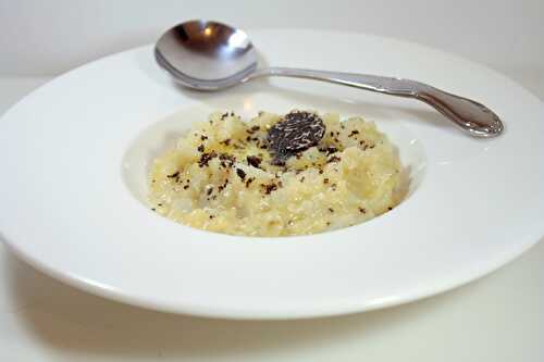 Risotto de topinambours à la truffe noire