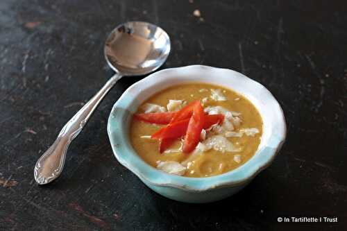 Soupe d'été aux courgettes, poivrons & tomates