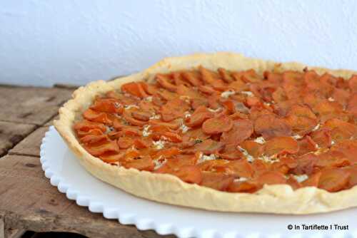 Tarte aux carottes, chèvre & citron