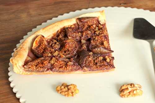 Tarte fine aux figues & noix