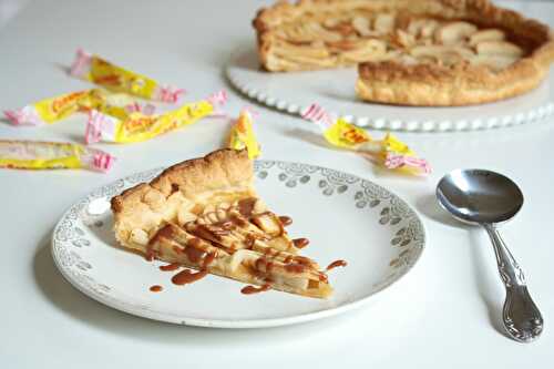 Tarte fine aux pommes & crème de carambar