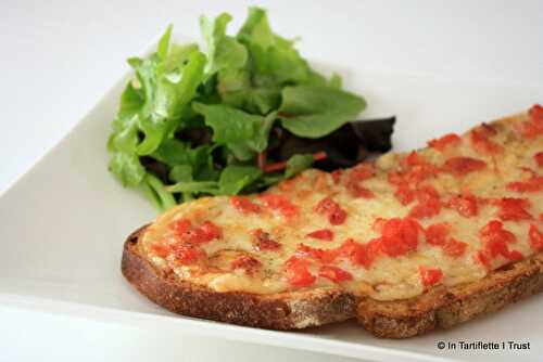 Tartine au comté & tomates