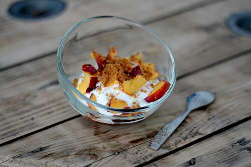 Verrine aux fruits & spéculoos de Caroline