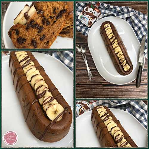 Cake banane et crème dessert au chocolat 🍌🍫 - Infini Pâtisserie 