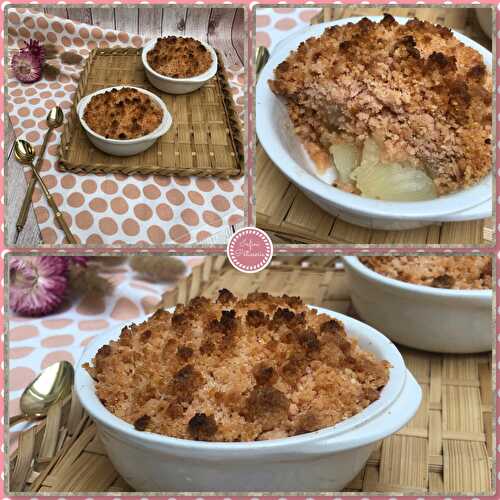 Crumble à l’ananas 🍍 et aux biscuits roses de Reims