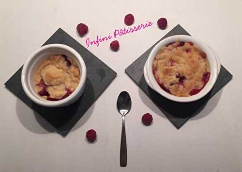 Crumbles framboise/poire et framboise/pomme !