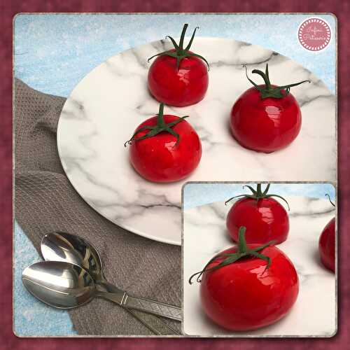 Entremets tomates 🍅 en trompe l’œil 👁 - Infini Pâtisserie 