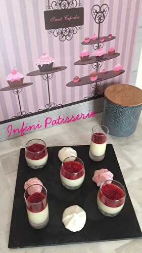 Panna Cotta chocolat blanc/framboise