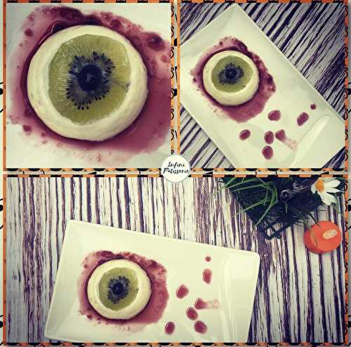 Panna cotta en trompe l’œil spécial Halloween 👁 - Infini Pâtisserie 