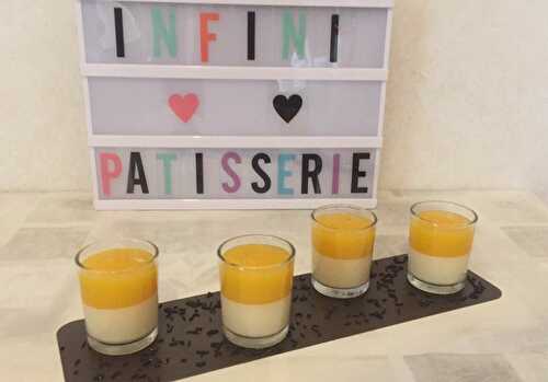 Panna Cotta vanille et son coulis mangue