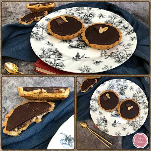 Tarte cacahuètes caramel et chocolat 🥜🍫