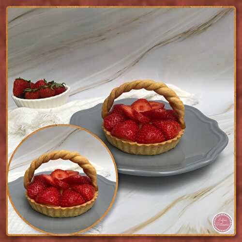 Tartelettes façon panier aux fraises 🍓 - Infini Pâtisserie 