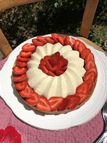 Tarte vanille et fraise 🍓