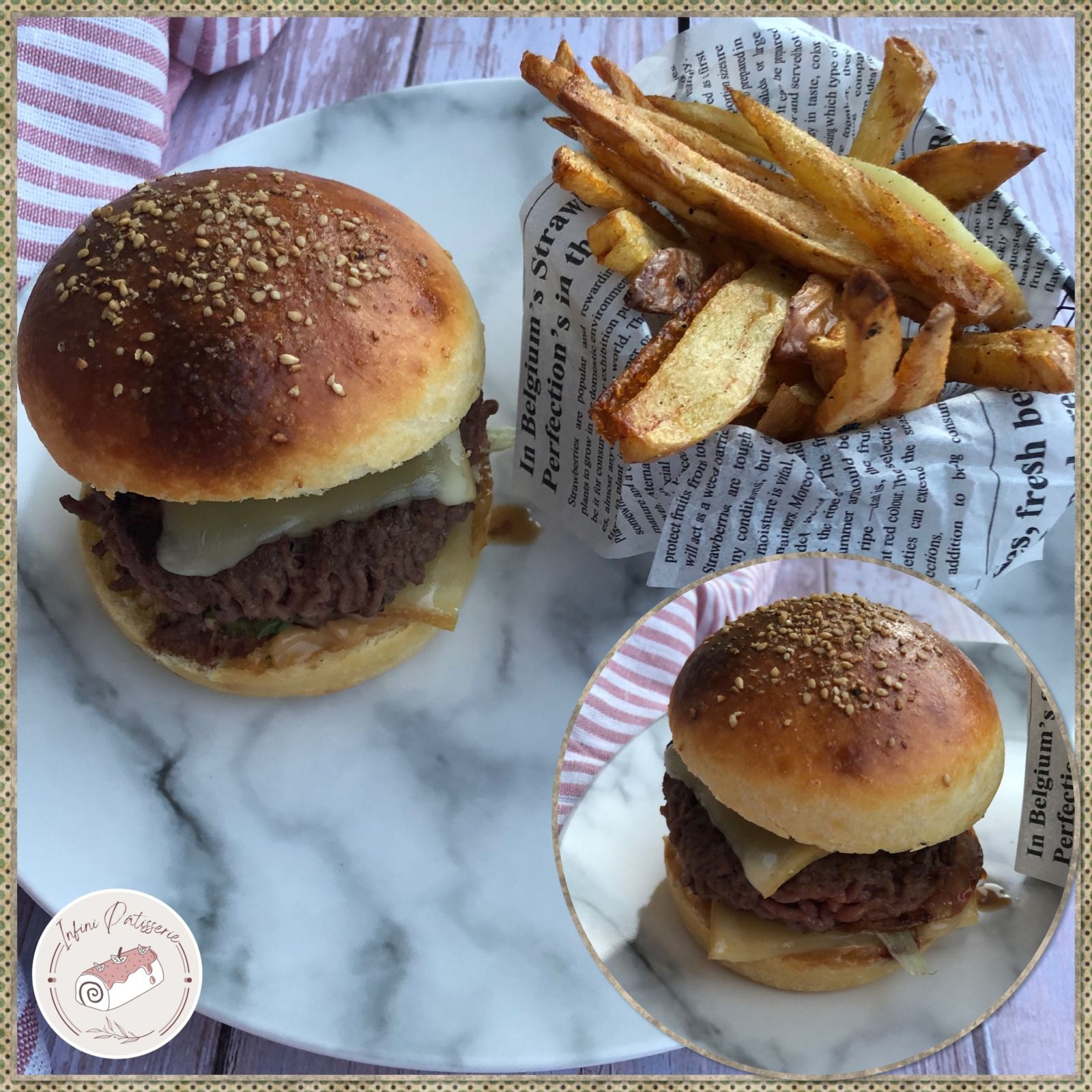 Hamburger maison à la raclette 🧀🥓