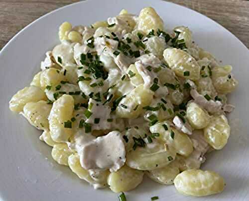 Gnocchis poulet et parmesan 