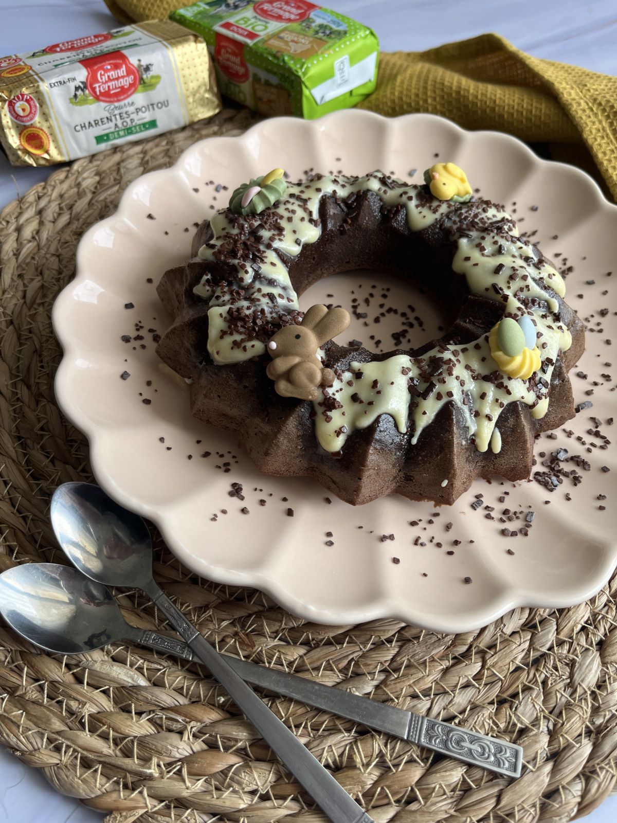 Fondant au chocolat de Pâques 