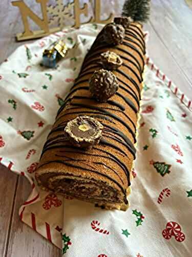 Bûche roulée Ferrero rocher 