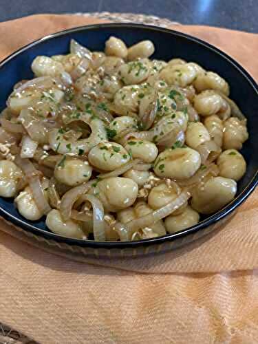 Gnocchis façon soupe à l’oignon 