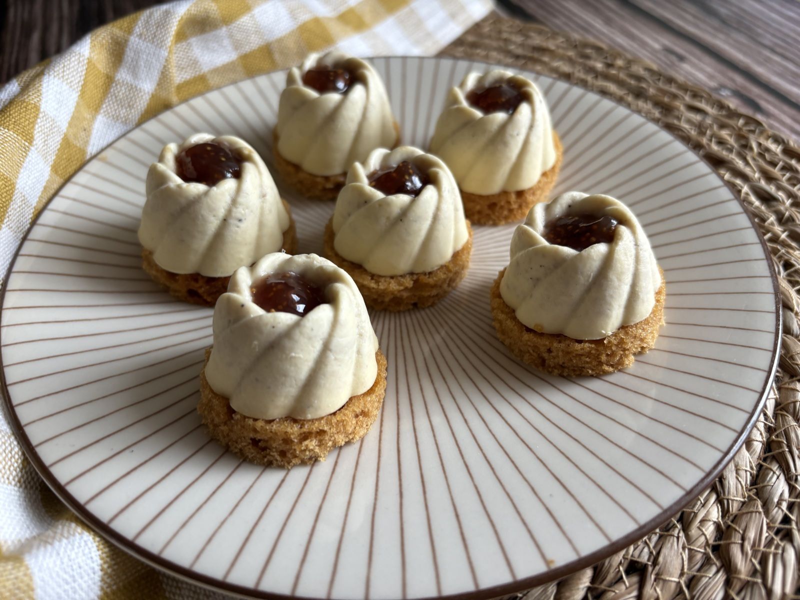 Panna Cotta foie gras, figue et pain d’épice 