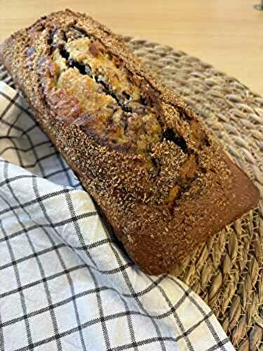 Cake marbré noix de coco et chocolat 