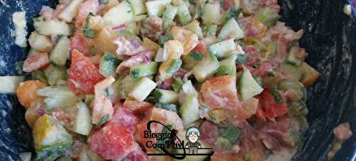 Salade de tomates et concombre