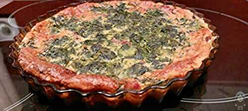 Quiche à l'andouille et aux épinards