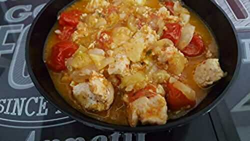 Poulet aux tomates cerises