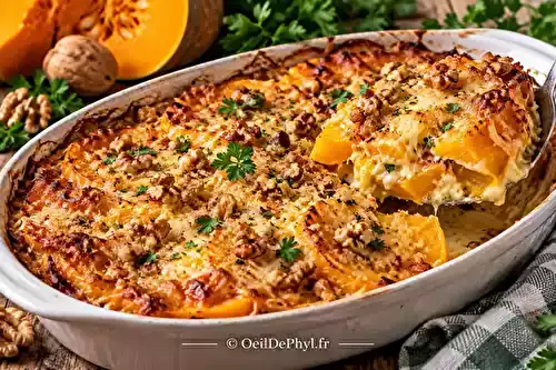 Gratin avec la courge du Berry