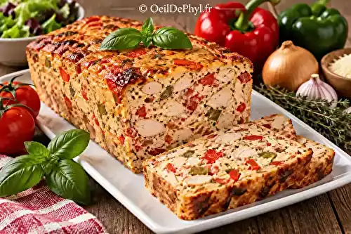 Terrine de poulet à la basquaise