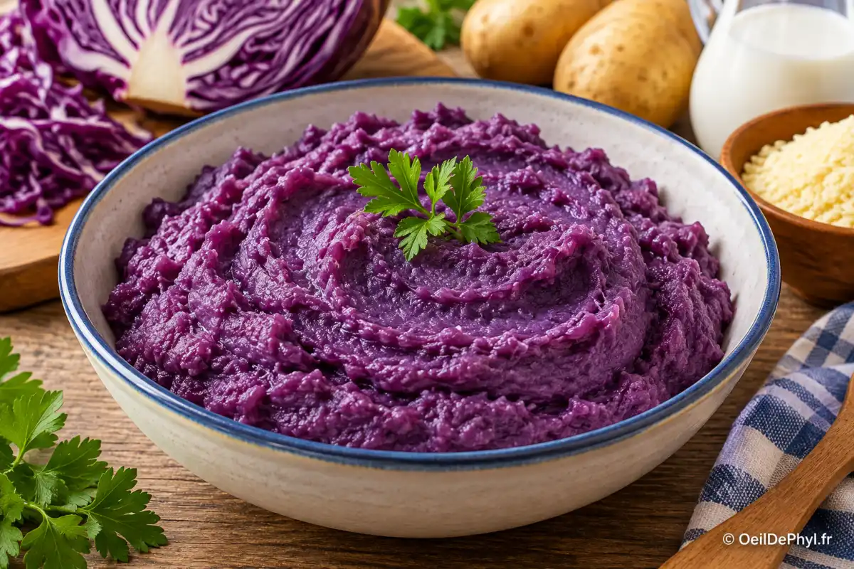 Purée de choux rouge