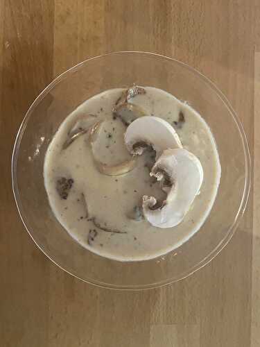 Sauce crème aux champignons