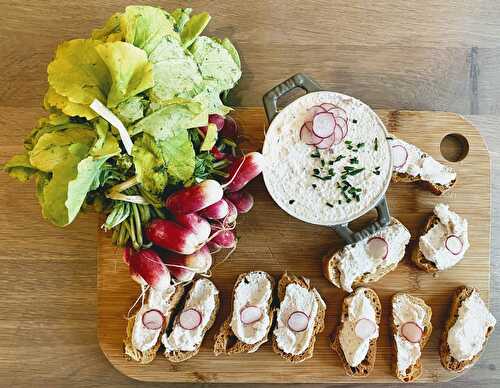 Tartinade de radis et fromage frais