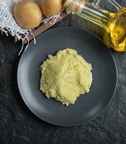 Écrasé de pomme de terre à l'huile d'olive