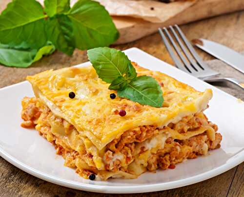 La véritable recette des Lasagnes a la bolognaise italienne