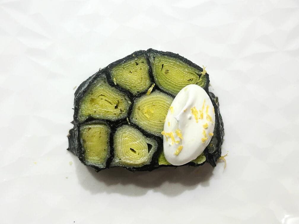 Poireaux Vinaigrette façon maki