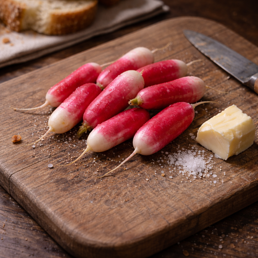 Radis croque au sel