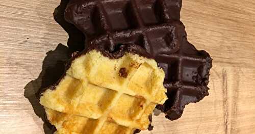 GAUFRES AU BEURRE COUVERTURE CHOCOLAT KETO 