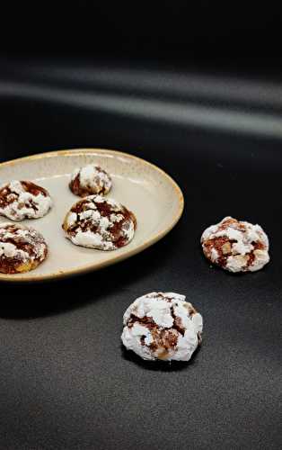 Biscuits craquelés au chocolat (avec des blancs d??uf)