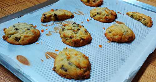 Cookies orange et pépites de chocolat