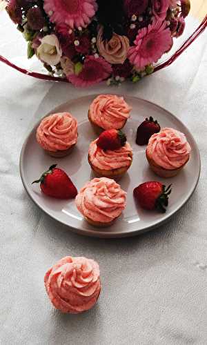 Cupcakes aux fraises